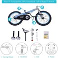 thumbnail image 4 of RoyalBaby Buttons 14" Kids Bike with Training Wheels & Coaster Brake, Blue, 4 of 11