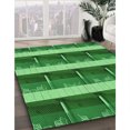 thumbnail image 3 of Ahgly Company Tapis Rectangulaire Lavable en Machine Intérieur Vert Transitionnel, 2 Pieds x 3 Pieds, 3 of 7