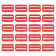 thumbnail image 1 of Unique Bargains Boucles de Glissière Tri-Glide Rouges, Sangle de Serrage en Sangle (Lot de 100), 1 of 5