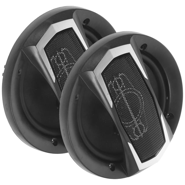 OULII 1 Pair Auto Speakers Black Coaxial Design With 4ohms Impedance For Enhanced Driving Experience