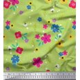 thumbnail image 1 of Soimoi Poly Georgette Fabric Artistic Flower Print Fabric by Yard 52 Inch Wide, 1 of 3