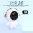 thumbnail image 4 of Ruiboury Hand Warmer Astronaut Heater Portable Rechargeable Adjustable Pendant Spaceman Traveling Present Automatic Power Off Black, 4 of 8