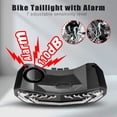 thumbnail image 2 of WSDCAM Smart Bike Tail Light Alarm Horn with 2 Remotes, Rechargeable Waterproof Bike Horn Alarm Rear Bike Brake Light Turn Signals Bicycle Tail Light, 2 of 7