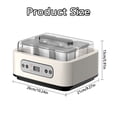thumbnail image 3 of Liyamei 1.5L Large Capacity Probiotic Yogurt Maker Adjustable Constant Temperature And Timer Yogurt Maker Versatile Health Yogurt Maker (with 6 Glass), 3 of 5