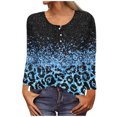 thumbnail image 1 of Cardigans pour Femmes T-shirt Ample Imprimé de Mode pour Femmes Blouse à Manches Longues Col Rond Hauts Décontractés Long Cardigan en Liquidation, 1 of 4