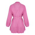 thumbnail image 4 of WILLBEST Robes pour Femmes Robes Décontractées à Volants avec Cordon Manches Longues Évasées Été Robe Mini Unie, 4 of 4