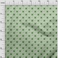 thumbnail image 3 of oneOone Cotton Cambric Light Green Fabric Block Sewing Craft Projects Fabric Prints By Yard 42 Inch Wide, 3 of 5