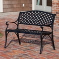 thumbnail image 2 of Patioflare Cast Aluminum Patio Bench, 2 of 5