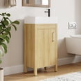 thumbnail image 1 of EDTara Small-Space 16 Inch Bathroom Vanity, Single Storage Cabinet With Integral Basin and Soft-Close Door, 1 of 7