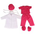 thumbnail image 2 of Ensemble de 6 Pcs Tenue d'Infirmière pour Poupée Vêtements de Poupée Fournitures pour Poupée de 18 Po, 2 of 10
