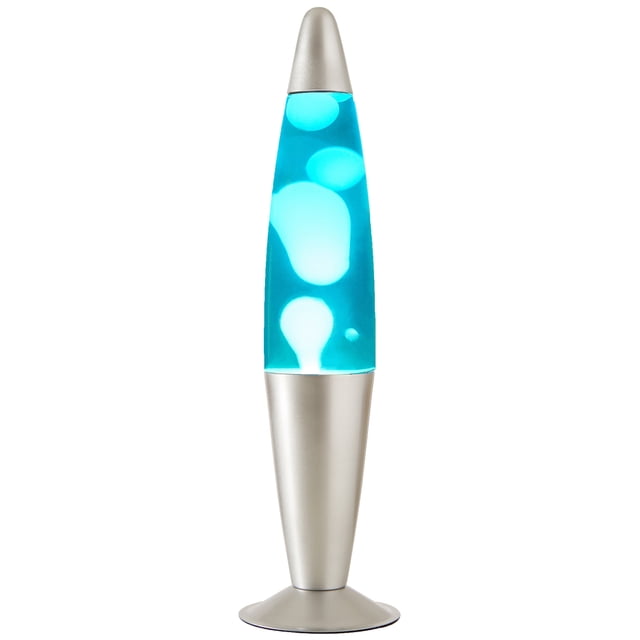 Urban Shop Blue/Silver LED Motion Volcano Lamp, 16" H