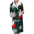 thumbnail image 1 of Peignoirs pour Femmes Peignoir Long Chaud Tendance à Manches Longues d'Hiver Pyjama Robe de Nuit, 1 of 5