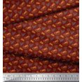 thumbnail image 3 of Soimoi Red Moss Georgette Fabric Enjoy Summer Time Text Printed Craft Fabric by the Yard 42 Inch Wide, 3 of 5