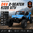 thumbnail image 2 of VOLTZ TOYS 2-Seater 24V Kids Ride On UTV - Realistic Off-Road Dune Buggy with EVA Tires, Spring Suspension, Remote Control & Music - Blue, 2 of 8