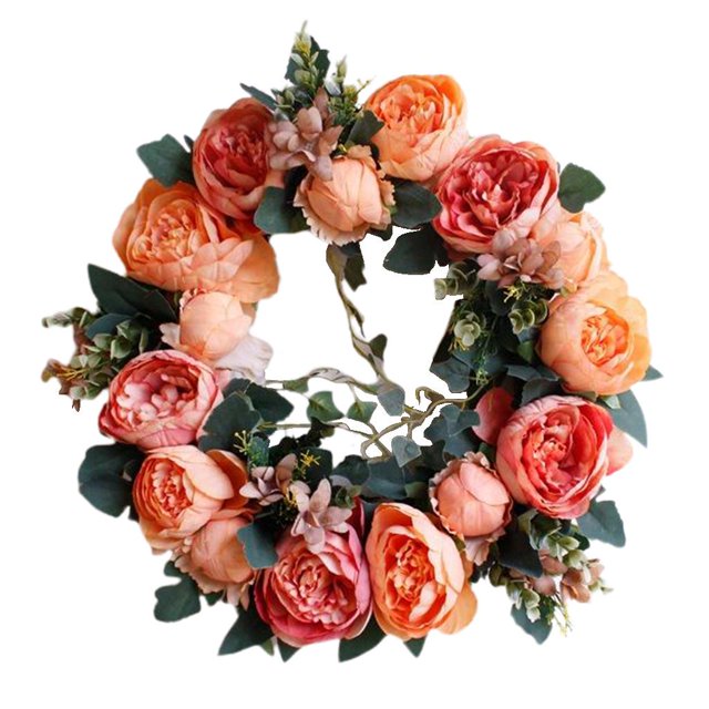 Abbracc Guirlande Suspendue Couronne Champagne Orange