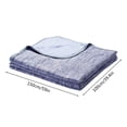 thumbnail image 3 of Couverture Rafraîchissante D'Été - Tissu en Soie Glacée pour un Sommeil Confortable. Literie Respirante et Douce, Portable, Bleu Foncé, JKODE, 3 of 9