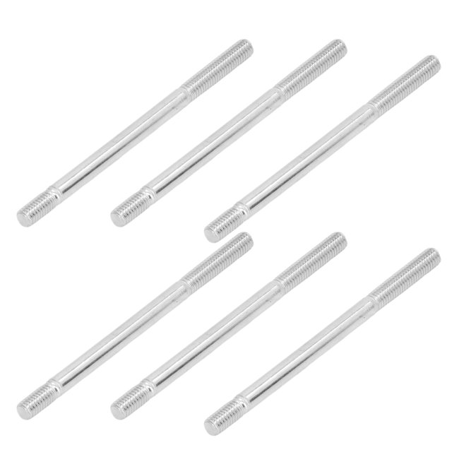 Double End Threaded Stud, Double Ended Stud Screw Wear Resistant M6 Robust Rustproof For Garden Machine 90cm / 3.5in,95mm / 3.7in,113mm / 4.4in