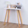 thumbnail image 1 of Andvari Solid Wood Ergonomic Computer Desk with Spacious Desktop & Arc Design, 1 of 10