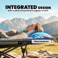 thumbnail image 4 of Outsunny Camping Cot for Adults with Padded Cushion, Grey, 4 of 10