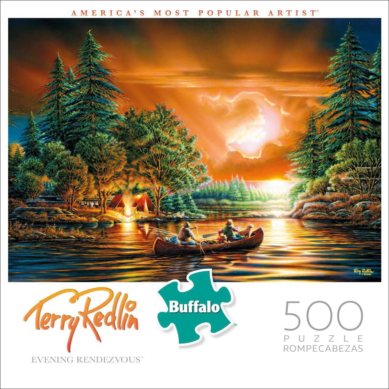 Buffalo Games - Le puzzle Terry Redlin - Evening Rendezvous - en 500 pièces