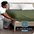 thumbnail image 3 of Bare Home Drap-Housse - Premium 1800 Collection - Poche Profonde - Ultra Doux, Résistant aux Plis - Short Grand, Cypress, 3 of 8