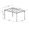 thumbnail image 3 of Canopia by Palram 10 ft. x 14 ft. Martinique Garden Gazebo, 3 of 9