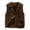 #0397-Brown, variant on Ailaofu Womens Warm Sherpa Fleece Vest Sleeveless Lightweight Jacket Outwear with Pockets