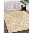 thumbnail image 2 of Ahgly Company Indoor Rectangle Traditional Golden Blonde Gold Medallion Area Rugs, 7' x 10', 2 of 6