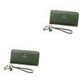 thumbnail image 2 of kurtrusly Stylish And Practical Women Wallet With Multiple Compartments Fashionable Accessories PU Card Holder Wallet Wallets green 2Set, 2 of 6
