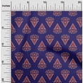 thumbnail image 1 of oneOone Georgette Viscose Fabric Leaves & Floral Block Printed Craft Fabric BTY 42 Inch Wide, 1 of 5