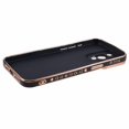 thumbnail image 4 of Pour iPhone 15 Pro Max Étui 6D Électroplaquée Cœur d'Amour Anti-Chute TPU - Noir, 4 of 5