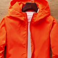 thumbnail image 4 of Splozh Veste en Molleton pour Filles Veste Mince Garçons Veste à Manches Longues Confortable Douce et à la Mode Veste à Capuche Zippée Orange, 3-4 Ans, 4 of 4