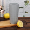 thumbnail image 2 of Mainstays Grid Gray Polypropylene Tumbler 27 oz, 2 of 5