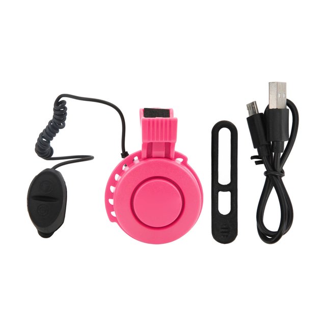 ANGGREK Bicycle Bell, Bike Horn USB Rechargeable For Road Bike For Mountain Bike For Scooters Handlebar