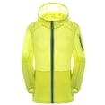 thumbnail image 1 of Pisexur Manteau pour Femme avec Capuchon Imperméable Manteaux Grande Taille Manteaux Coupe-Vent Manteau pour Femme - Mince à Séchage Rapide Veste à Blocs de Couleur au Style Sportif, 1 of 2
