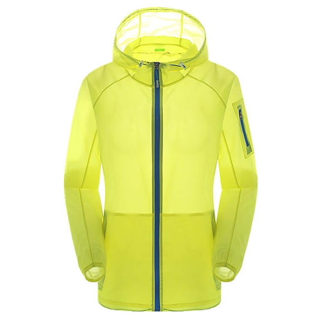 Pisexur Manteau pour Femme avec Capuchon Imperméable Manteaux Grande Taille Manteaux Coupe-Vent Manteau pour Femme - Mince à Séchage Rapide Veste à Blocs de Couleur au Style Sportif