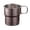 Light Pink, variant on Teal Cups for Kitchen Shatterproof Cups 16oz Vintage Glass Coffee Mugs Barrel Coffee Mug Drinking Cup With Lid Cup Sleeve Collapsible Coffee Cup 9.5 OZ 280ml Stainless Steel Foldable Handle Folding