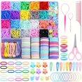 thumbnail image 2 of CHUANK 1543/1544-Piece Hair Accessory Set  Elastic Bands  Cotton Hair Ties  Styling Tools  Butterfly Clips - Curl Enhancing  Unscented  Normal Hair-Compatible  Versatile Hair Styling Kit, 2 of 7