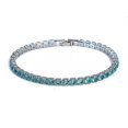 thumbnail image 1 of 925 Sterling Silver Tennis Women's Bracelets Bangle, 1 of 3