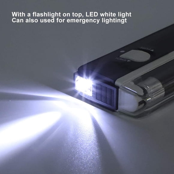 SUTENGDA Vérificateur de Billets Portable Lumière Noire Lampe de Poche UV Lumière Noire UV Lampe de Poche Portative UV Testeur de Fausse Monnaie Lampe Torche pour Vérifier les Taches de Fausse Monnaie Hôtel Ro