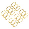 thumbnail image 1 of Unique Bargains 1.18' Dia. 3 Circle Detachable Metal Binder Rings Loose Leaf Rings, Gold Tone 6 Pack, 1 of 6