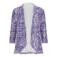 thumbnail image 4 of Pisexur Womens Jacket Open Front Cardigans Plus Size Jackets Coats Fall Jackets Women's Non Positioning Printed Fashionable Loose Lace Cardigan Top, 4 of 4