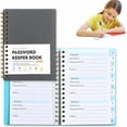 thumbnail image 2 of Password Book Spiral, Furenl Password Book with Alphabet Labels – Secure Log for Internet Addresses and Passwords, 2 of 5