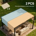 thumbnail image 4 of Outsunny 2 Pcs 18 x 4ft Pergola Shade, UV Protection Pergola Canopy, Khaki, 4 of 10