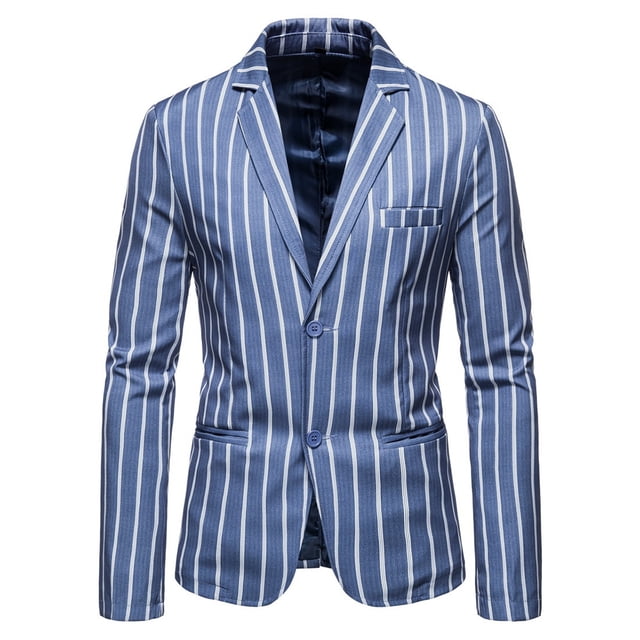 Maytalsory Stylish And Professional Suit Jackets For Timeless And Classic Style Slim Fit blue M 1Set