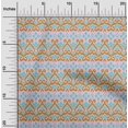 thumbnail image 1 of oneOone Georgette Viscose Fabric Swirl Ikat Printed Craft Fabric BTY 42 Inch Wide, 1 of 4