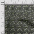 thumbnail image 2 of oneOone Cotton Poplin Olive Green Fabric Text Sewing Material Print Fabric By The Yard 56 Inch Wide, 2 of 5