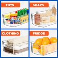 thumbnail image 3 of NutriChef, Kitchen Organizers and Storage, Fridge Organizers and Storage, Food Storage Containers, Refrigerator Organizer, Great for Fridge, Egg Storage, Pantry, Cupboard, Kitchen Storage, 6 Bins, 3 of 4