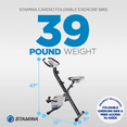 thumbnail image 4 of Stamina Products Foldable Exercise Bike with Smart Workout App for Home Fitness, 4 of 13