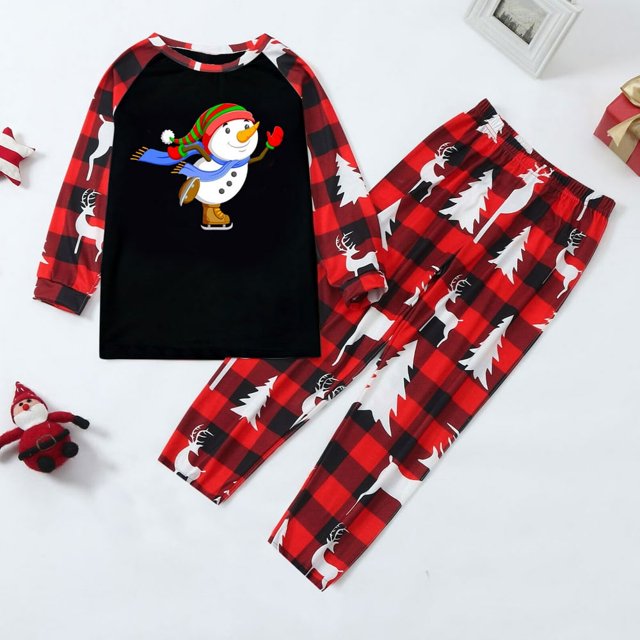 Pyjamas de Noël Assortis pour Femmes Ensembles de Pyjamas de Vacances pour la Famille